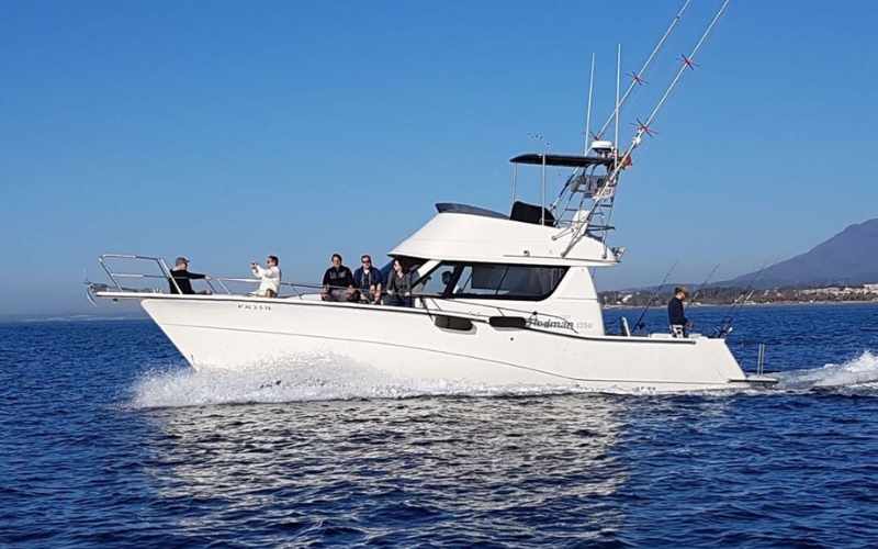 4 Feel the allure of the open sea aboard our majestic Princess 70 yacht, a haven of luxury and elegance amidst the breathtaking backdrop of Marbella's azure waters